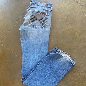 7 for all mankind boot cut jeans